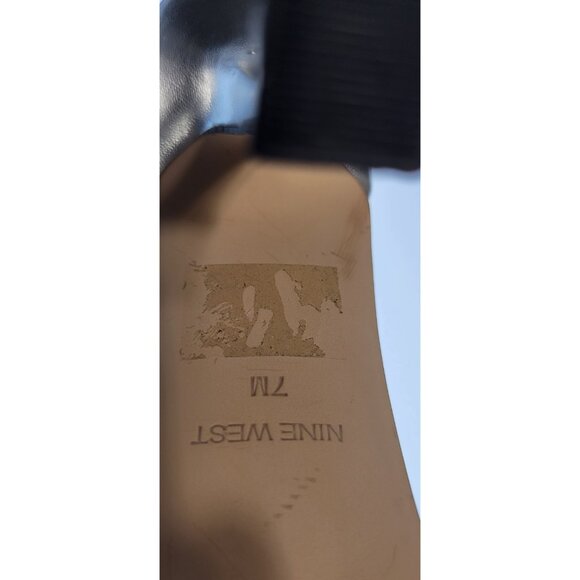 Nine West Womens Queen Heel Sylver Size 7.5 M - Picture 6 of 6